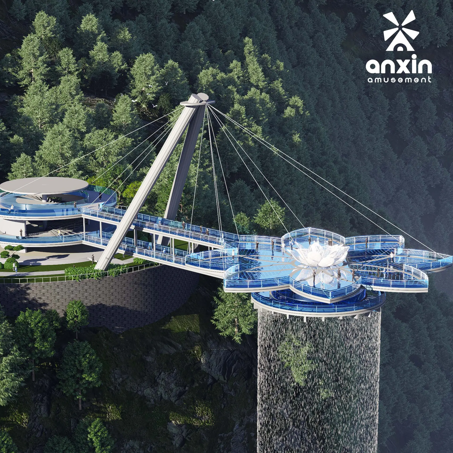 giant glass observation deck