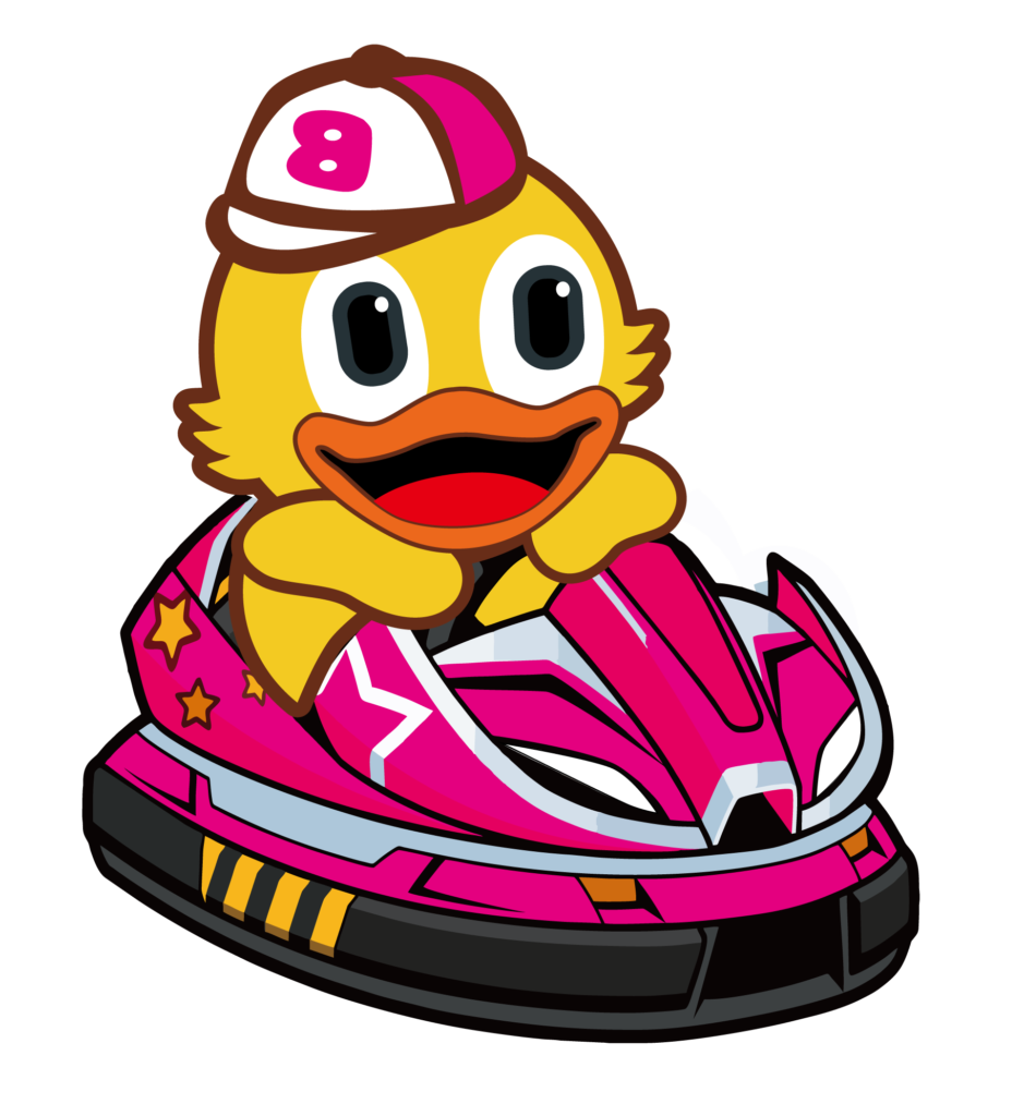 RAVE DUCK IP character in various poses and expressions