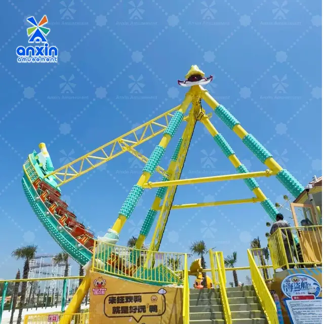 Premium Thrill Pirate Ship Ride: Extreme Swinging Action & Ultimate Weightless Experience