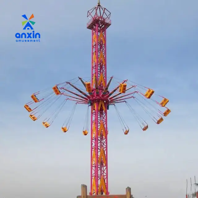 High-Capacity Flying Chair Ride | Fast-Loading Rotary Swing | Efficient Theme Park Attraction