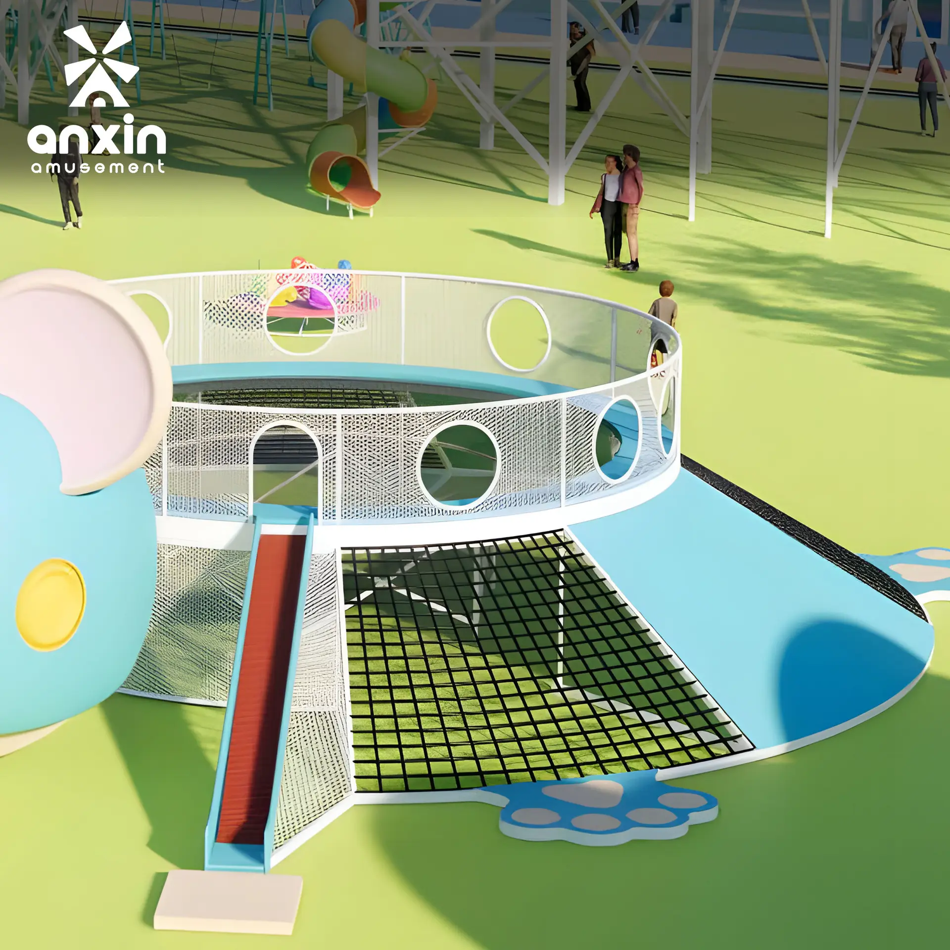 Multi-Zone Rope Climbing Arena