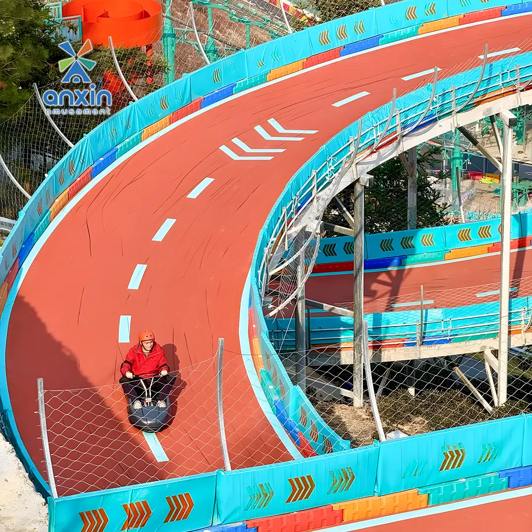 Eco-Friendly Gravity Mountain Scooter | Zero-Power Track Luge | Sustainable Nature Attraction