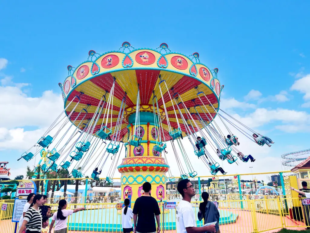 Small carousel ride suitable for children and family areas