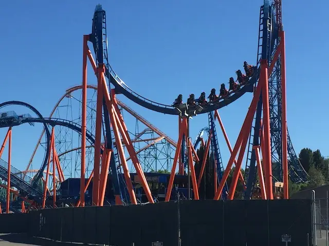 Thrilling roller coaster