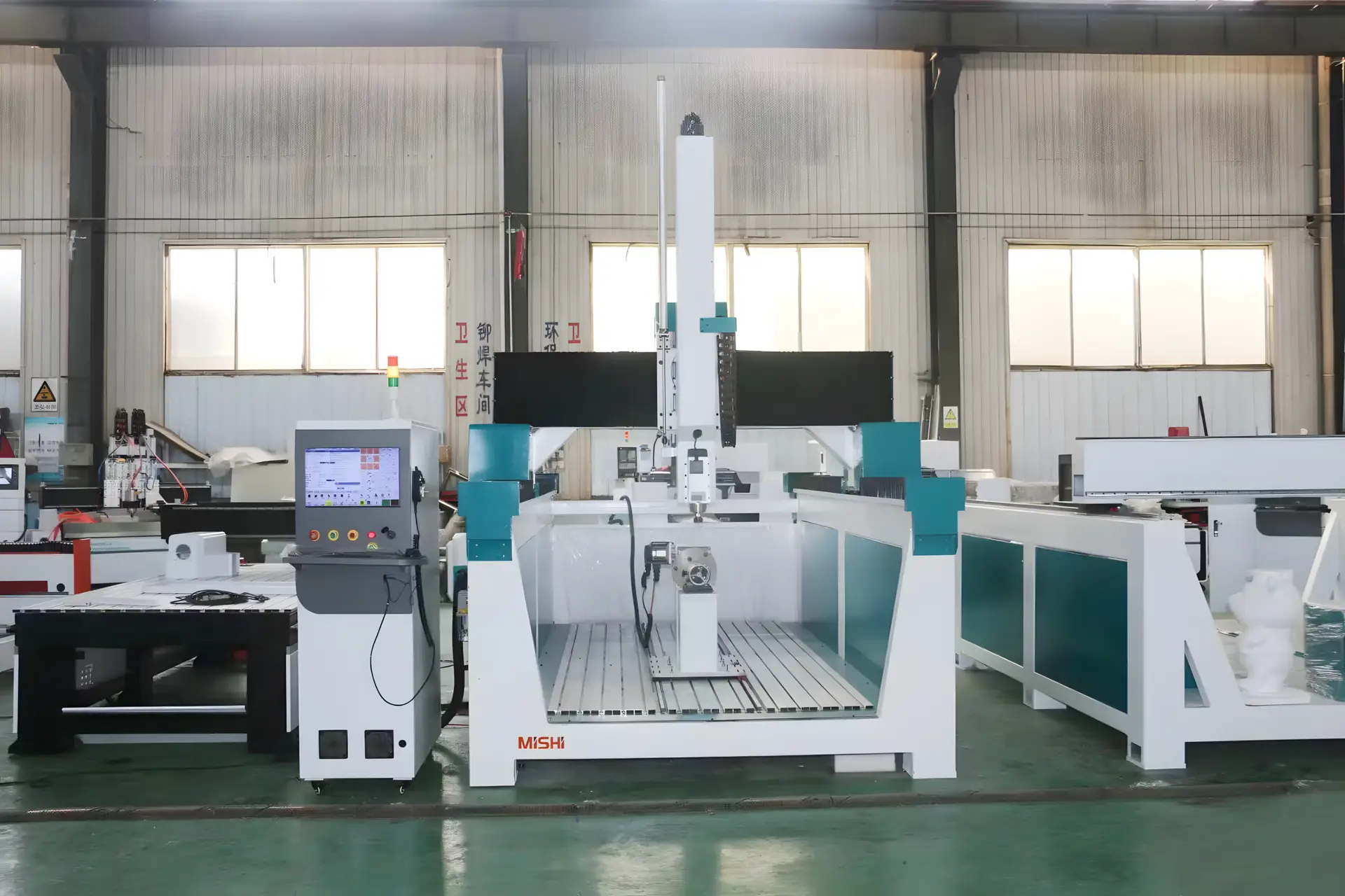 CNC foam carving machine for creating themed park sculptures