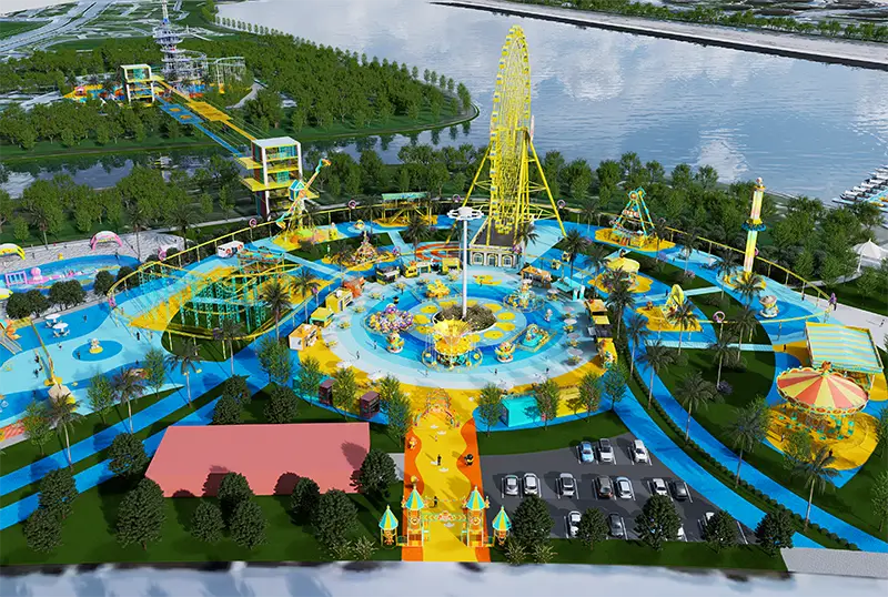 Amusement equipment case renderings