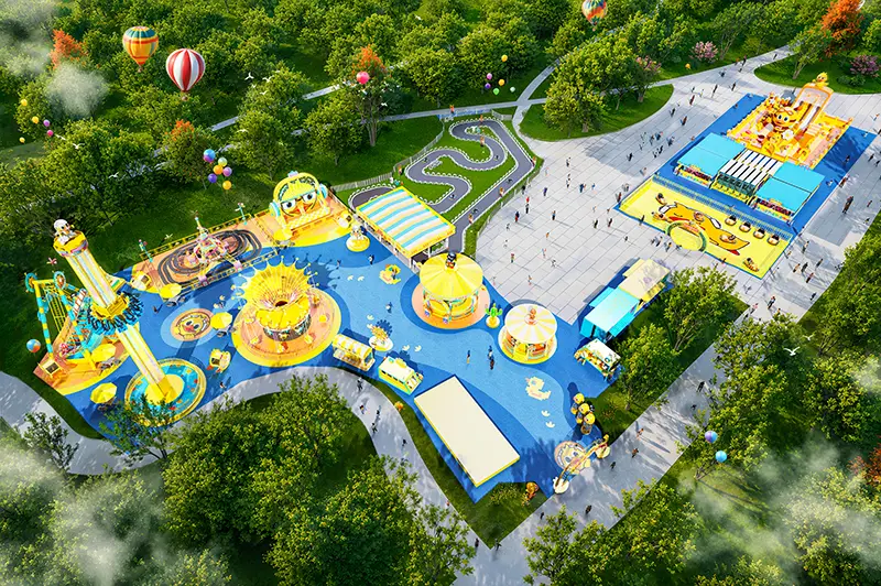 Amusement equipment case renderings