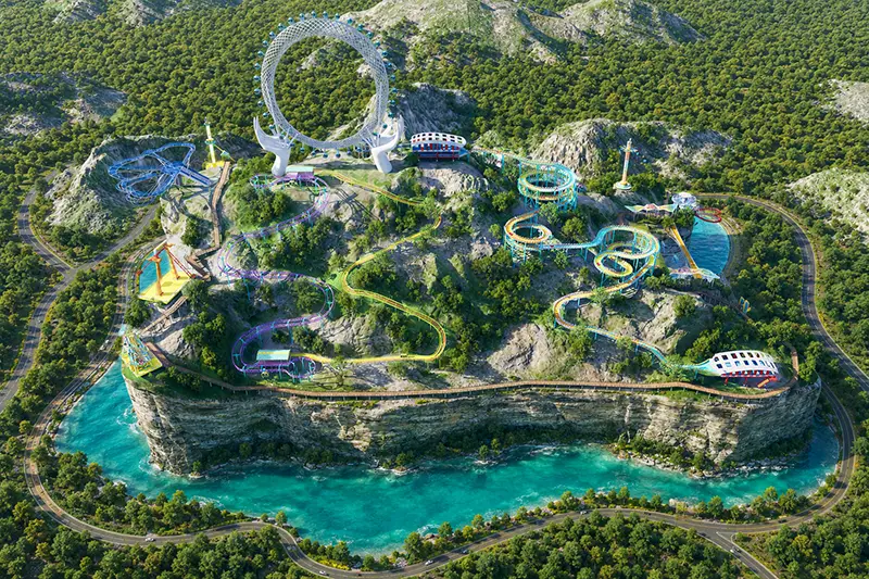Amusement equipment case renderings
