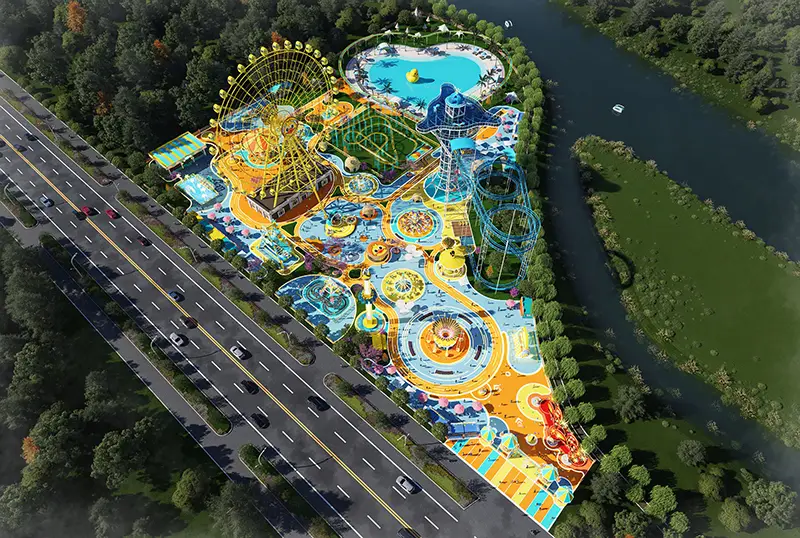 Amusement equipment case renderings
