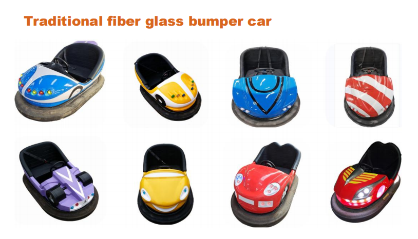Traditional fiber glass bumper car