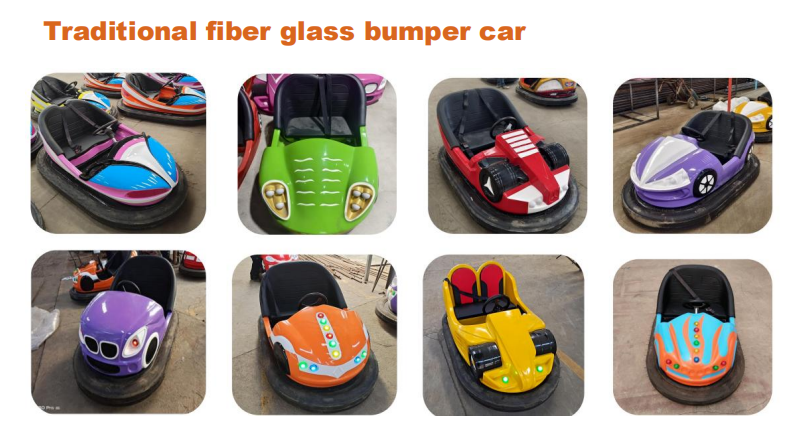 Traditional fiber glass bumper car