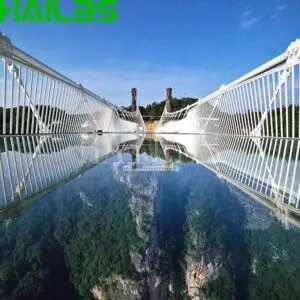 Scenic Nature Immersion Glass Bridge | Eco-Friendly Canyon Skywalk & Viewing Bridge