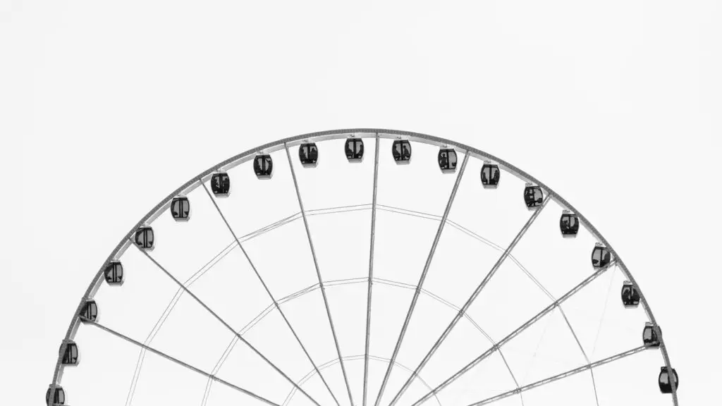 photo of grey and black ferris wheel during daytime
