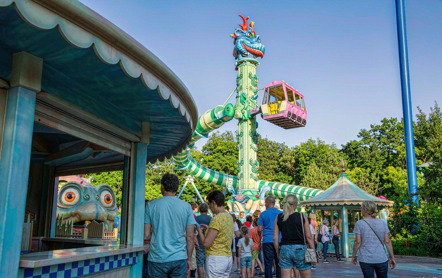 Container loading of a thrill ride, the final step before an amusement park rides price becomes a delivered asset