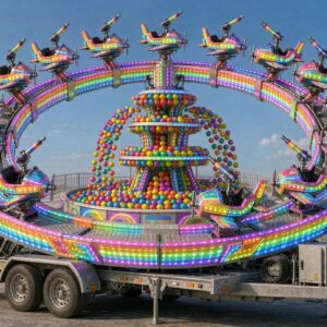 36-seat trailer-mounted ball shooting self-control plane ride